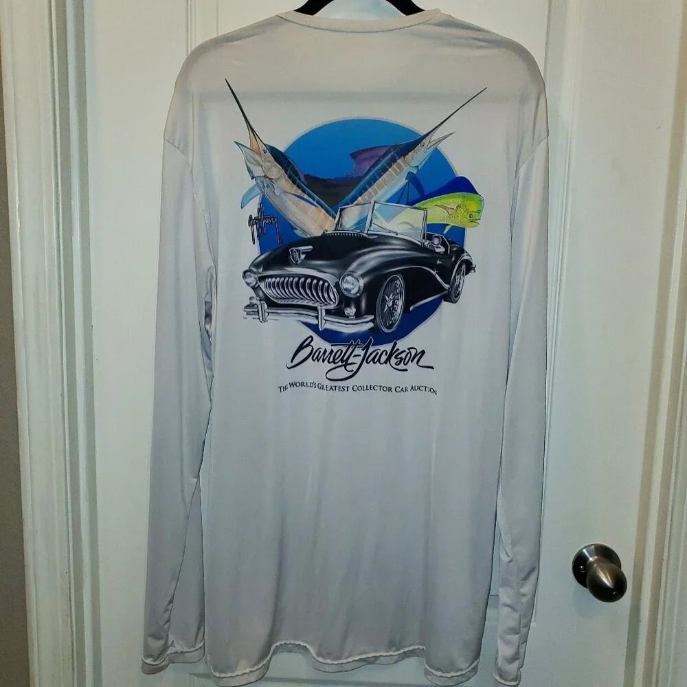 Guy Harvey Barrett-Jackson Dry-fit long SPF sleeve shirt – XL